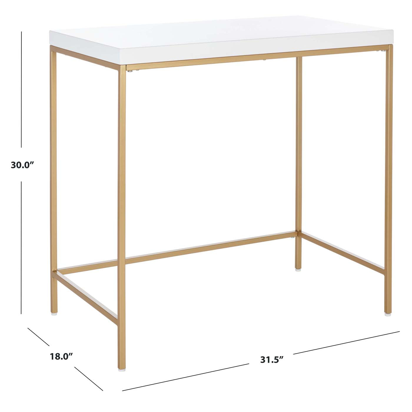 Safavieh Cass Desk , DSK5015 - White / Gold