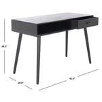 Safavieh Remy 1 Drawer Writing  Desk , DSK5700 - Black
