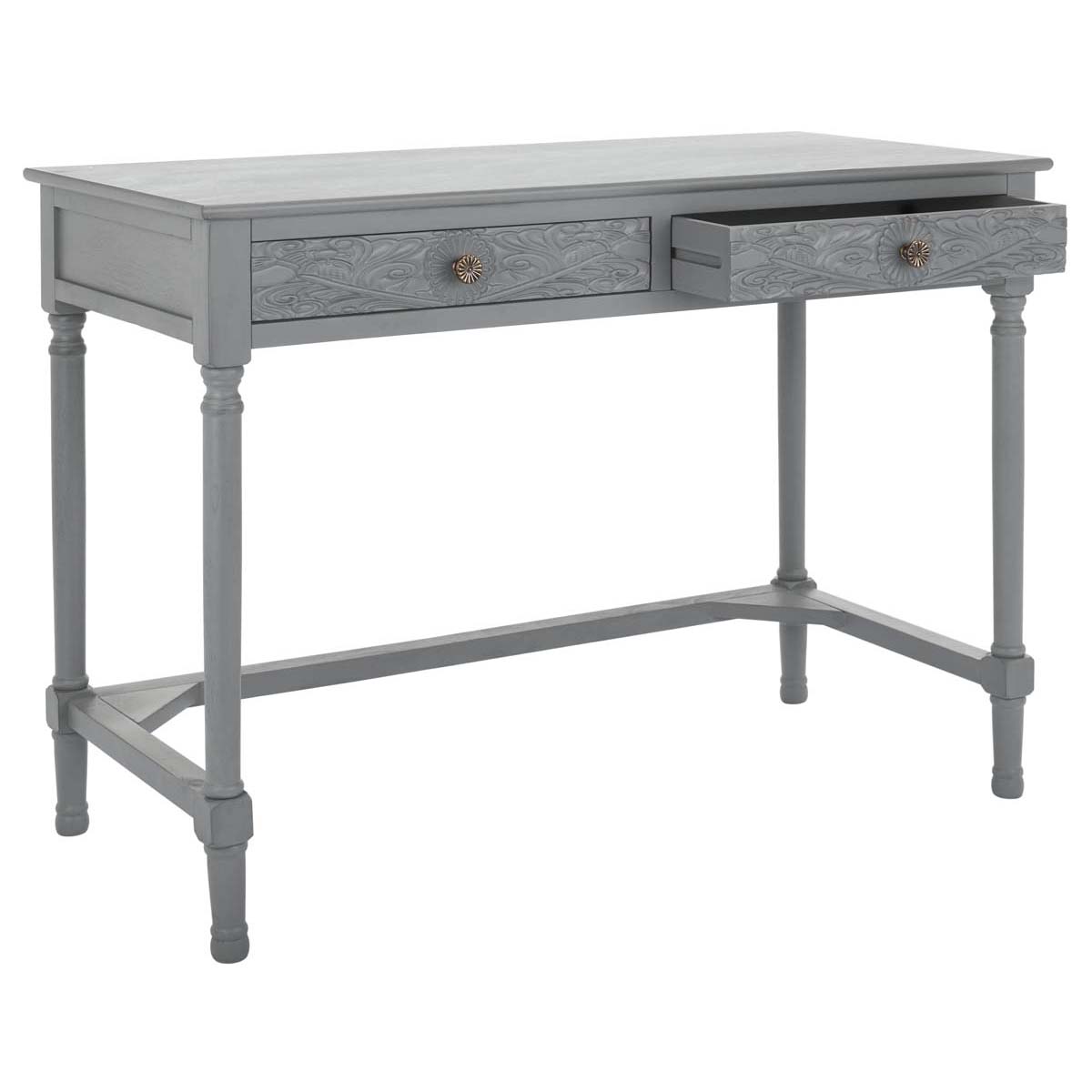 Safavieh Ryleigh 2 Drawer Desk , DSK5706 - Distressed Grey