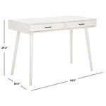 Safavieh O'Dwyer 2 Drawer Desk , DSK5708 - Distrssed White