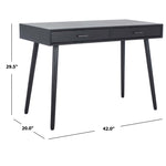 Safavieh O'Dwyer 2 Drawer Desk , DSK5708 - Black