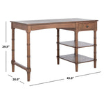 Safavieh Henric 1 Drawer 2 Shelf Desk , DSK5712 - Brown