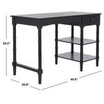Safavieh Henric 1 Drawer 2 Shelf Desk , DSK5712 - Black
