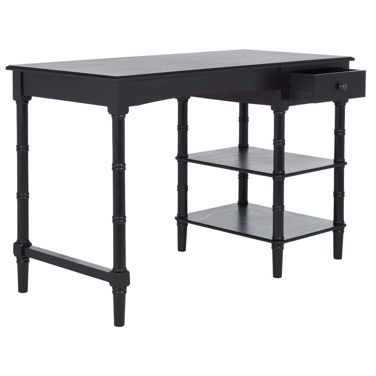 Safavieh Henric 1 Drawer 2 Shelf Desk , DSK5712 - Black