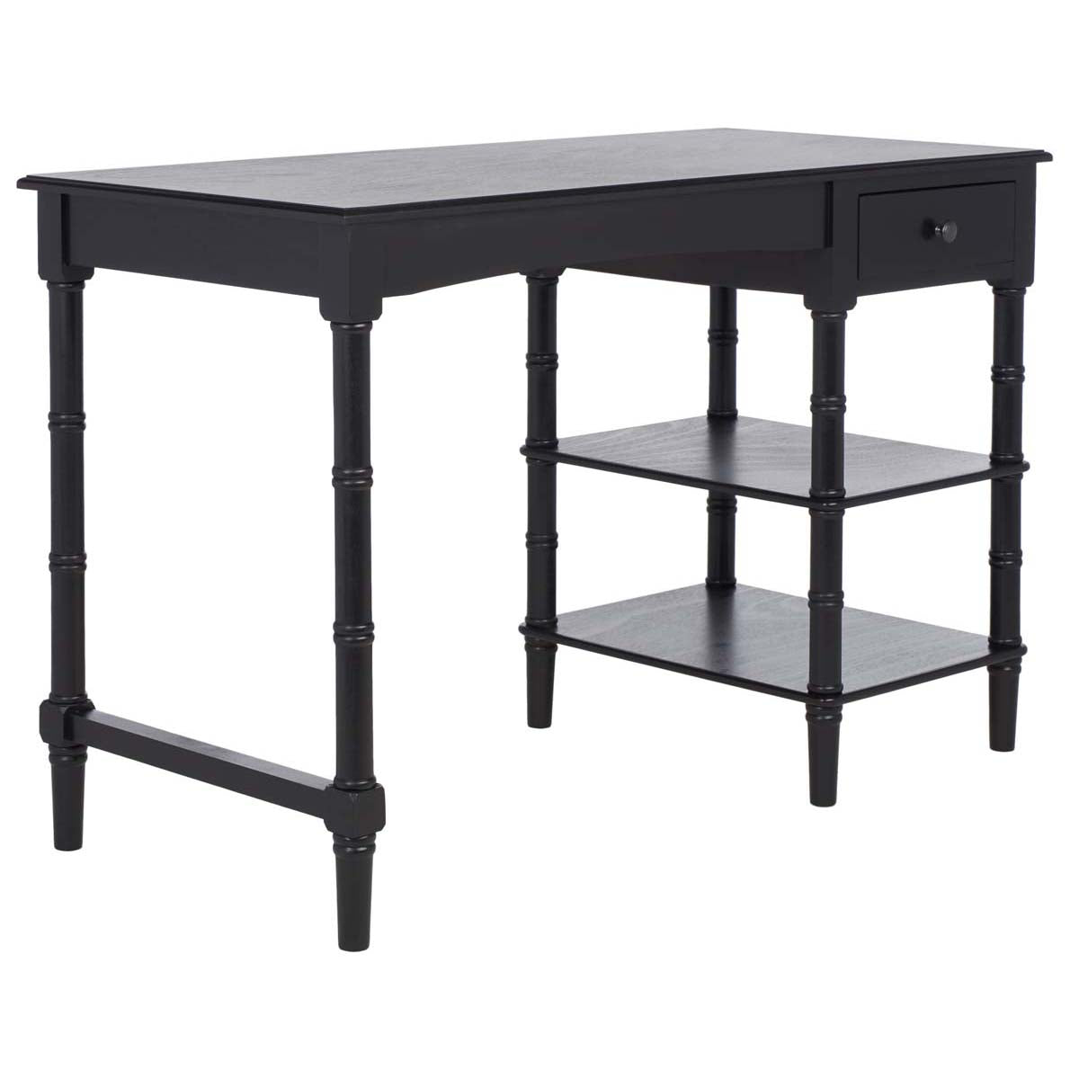 Safavieh Henric 1 Drawer 2 Shelf Desk , DSK5712 - Black