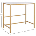 Safavieh Viv Glossy Wooden Desk , DSK5801 - White / Gold