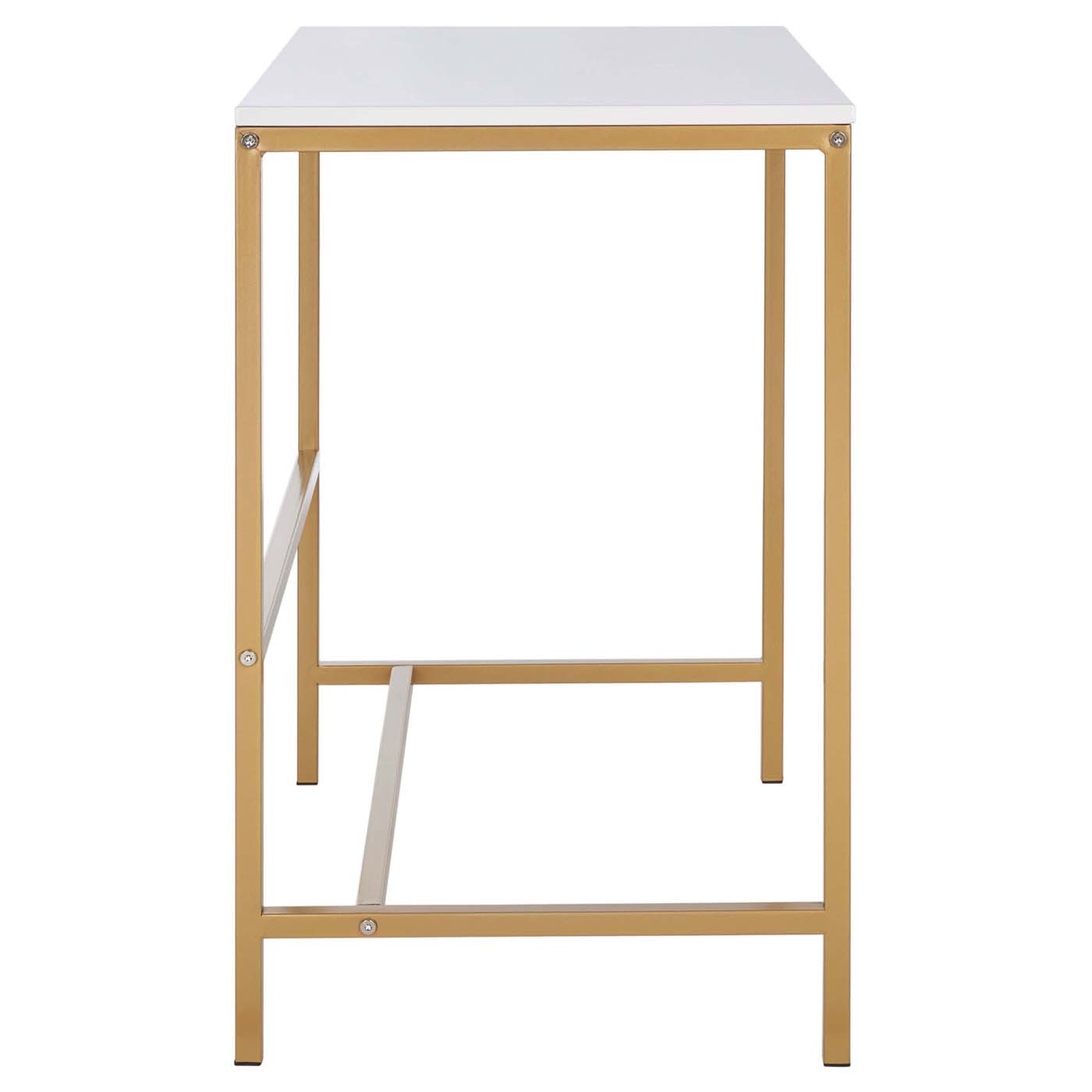 Safavieh Viv Glossy Wooden Desk , DSK5801 - White / Gold