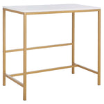 Safavieh Viv Glossy Wooden Desk , DSK5801 - White / Gold