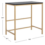 Safavieh Viv Glossy Wooden Desk , DSK5801 - Black / Gold