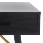 Safavieh Kerrigan 1 Drawer Wood Desk , DSK5802 - Black