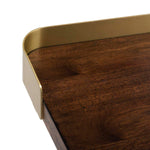 Safavieh Parker 1 Drawer Desk , DSK6400 - Walnut/Gold