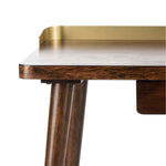 Safavieh Parker 1 Drawer Desk , DSK6400 - Walnut/Gold