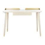 Safavieh Parker 1 Drawer Desk , DSK6400 - White Washed/Gold