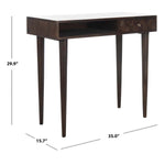 Safavieh Zinnia Desk , DSK9000 - Walnut/Mango Wood
