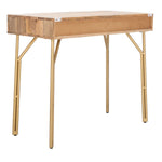 Safavieh Lily 2 Drawer Desk , DSK9006 - Natural/Brass