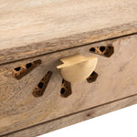 Safavieh Lily 2 Drawer Desk , DSK9006 - Natural/Brass