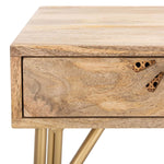 Safavieh Lily 2 Drawer Desk , DSK9006 - Natural/Brass