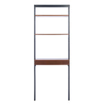 Safavieh Pamella 2 Shelf Leaning Desk, DSK9400 - Honey Brown / Charcoal
