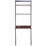 Safavieh Pamella 2 Shelf Leaning Desk, DSK9400 - Honey Brown / Charcoal