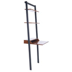 Safavieh Pamella 2 Shelf Leaning Desk, DSK9400 - Honey Brown / Charcoal