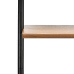 Safavieh Pamella 2 Shelf Leaning Desk , DSK9400 - Natural / Charcoal