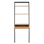 Safavieh Pamella 2 Shelf Leaning Desk , DSK9400 - Natural / Charcoal