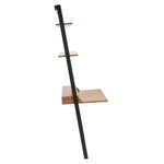 Safavieh Pamella 2 Shelf Leaning Desk , DSK9400 - Natural / Charcoal
