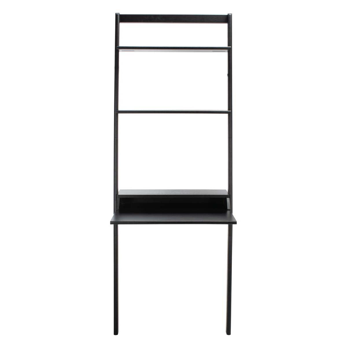 Safavieh Pamella 2 Shelf Leaning Desk , DSK9400 - Black
