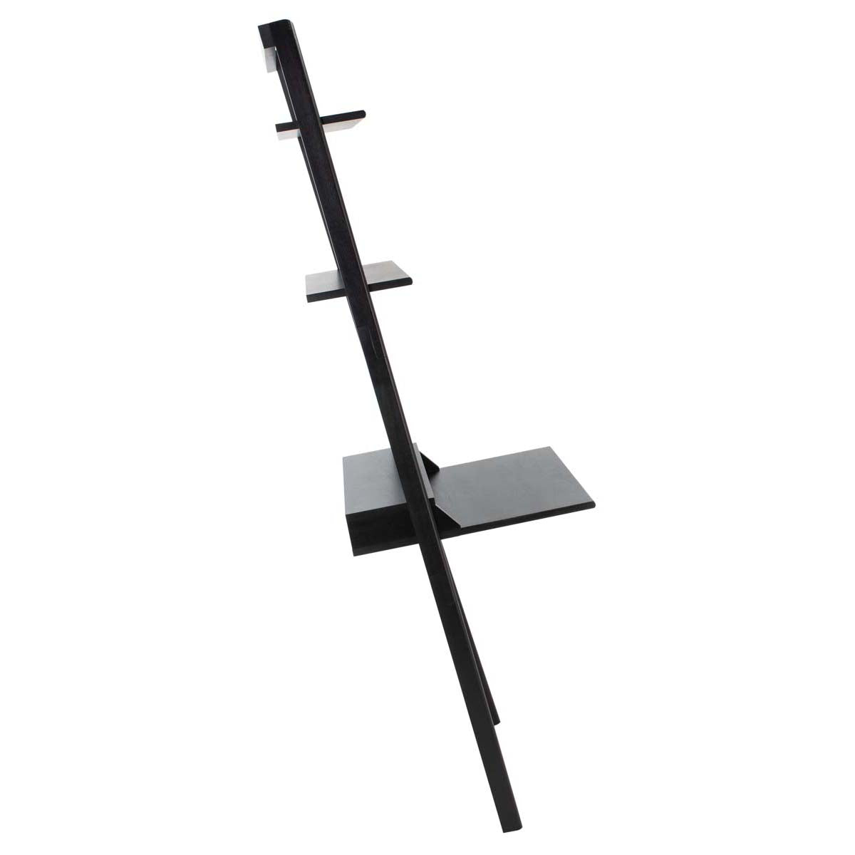 Safavieh Pamella 2 Shelf Leaning Desk , DSK9400 - Black