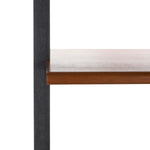 Safavieh Kamy 2 Shelf Leaning Desk , DSK9401 - Honey Brown / Charcoal