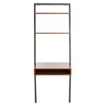 Safavieh Kamy 2 Shelf Leaning Desk , DSK9401 - Honey Brown / Charcoal