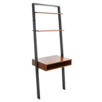 Safavieh Kamy 2 Shelf Leaning Desk , DSK9401 - Honey Brown / Charcoal