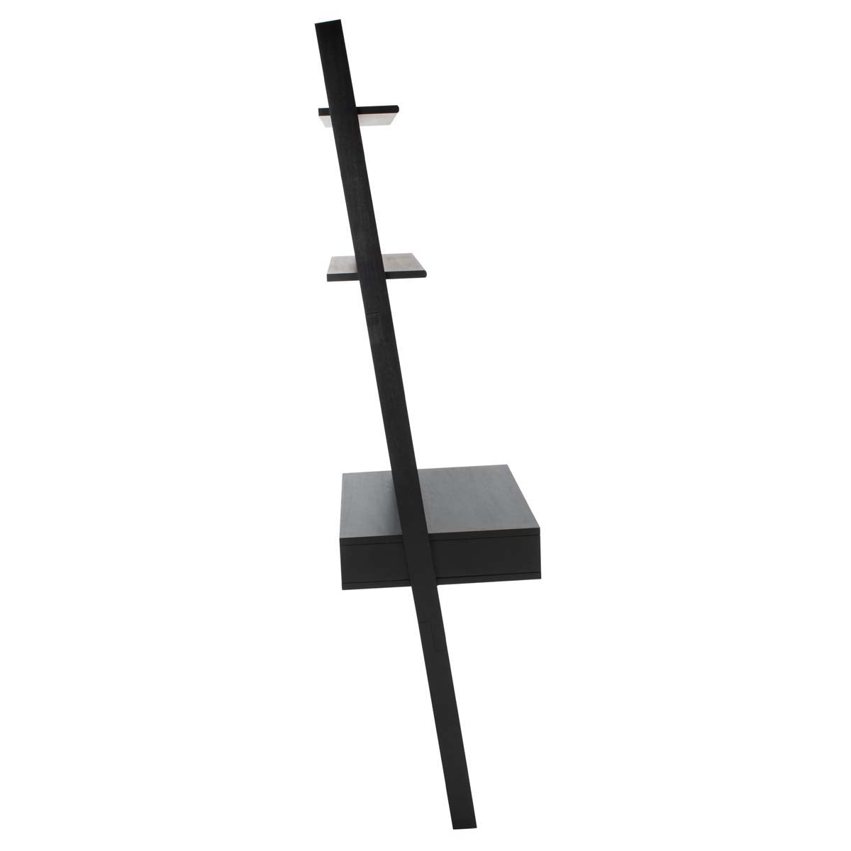 Safavieh Kamy 2 Shelf Leaning Desk , DSK9401 - Black