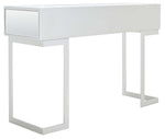 Safavieh Enzo 2 Drawer Mirrored Desk , DSK9700 - Silver / Mirror
