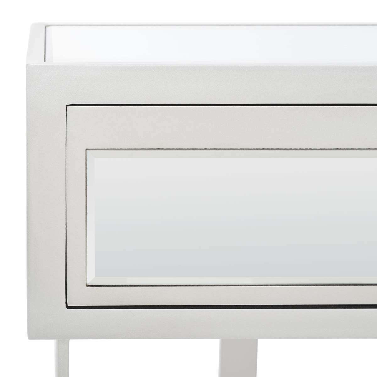 Safavieh Enzo 2 Drawer Mirrored Desk , DSK9700 - Silver / Mirror