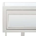 Safavieh Enzo 2 Drawer Mirrored Desk , DSK9700 - Silver / Mirror