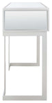 Safavieh Enzo 2 Drawer Mirrored Desk , DSK9700 - Silver / Mirror