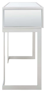 Safavieh Enzo 2 Drawer Mirrored Desk , DSK9700 - Silver / Mirror