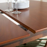 Safavieh Kyoga Auto Mechanism Extension Dining Table , DTB1400 - Walnut