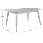 Safavieh Kyoga Auto Mechanism Extension Dining Table , DTB1400 - Dark Grey