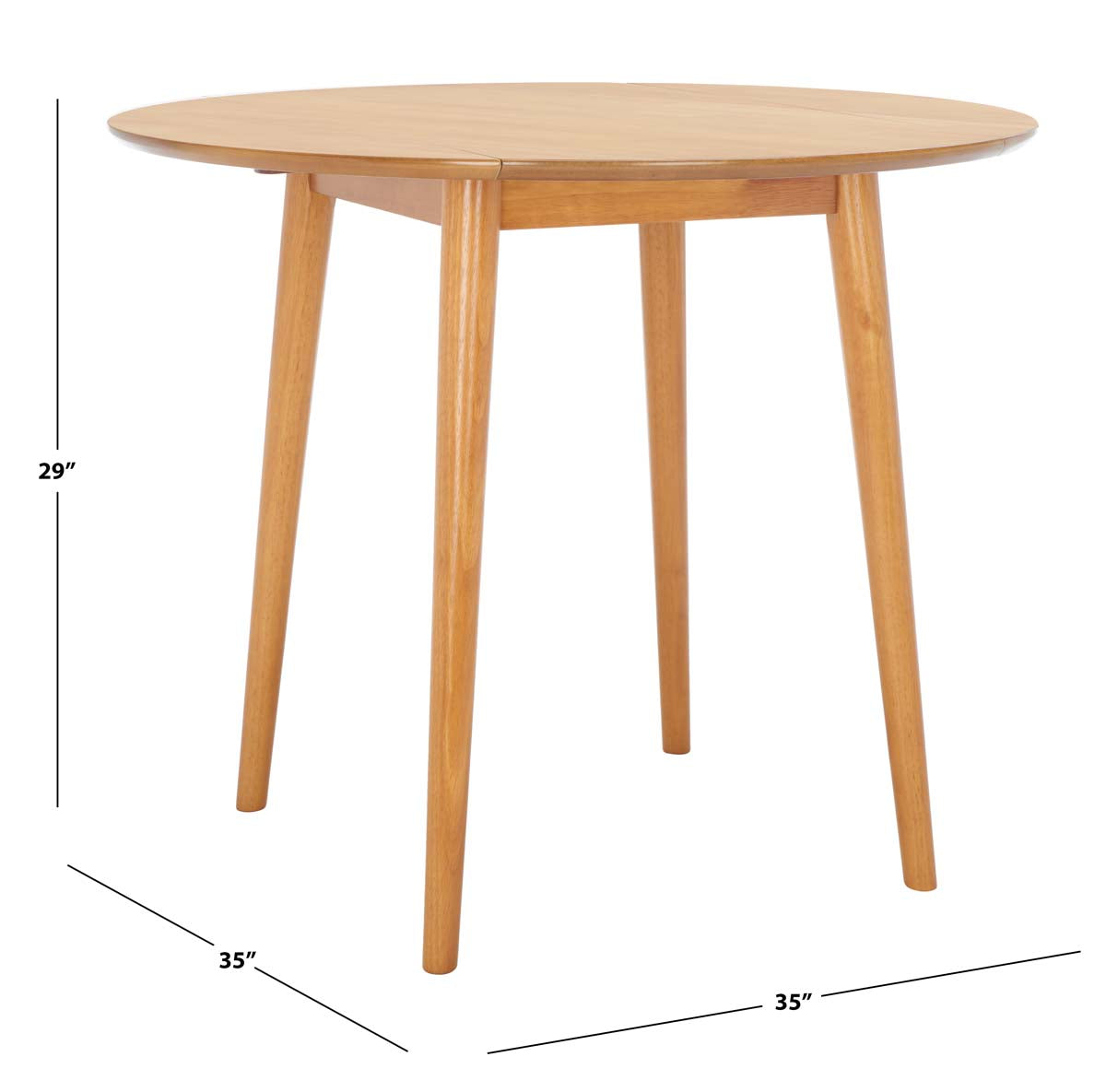 Safavieh Lovell Folding Round Dining Table , DTB1401 - Light Oak