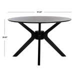 Safavieh Nicolai Round Dining Table , DTB1405 - Matte / Black