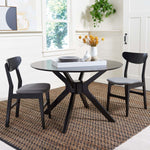 Safavieh Nicolai Round Dining Table , DTB1405 - Matte / Black