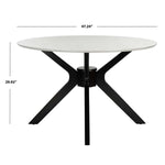 Safavieh Nicolai Round Dining Table , DTB1405 - Dark Grey / Black