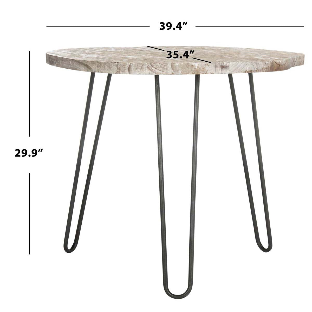Safavieh Mindy Wood Top Dining Table , DTB6500 - Natural