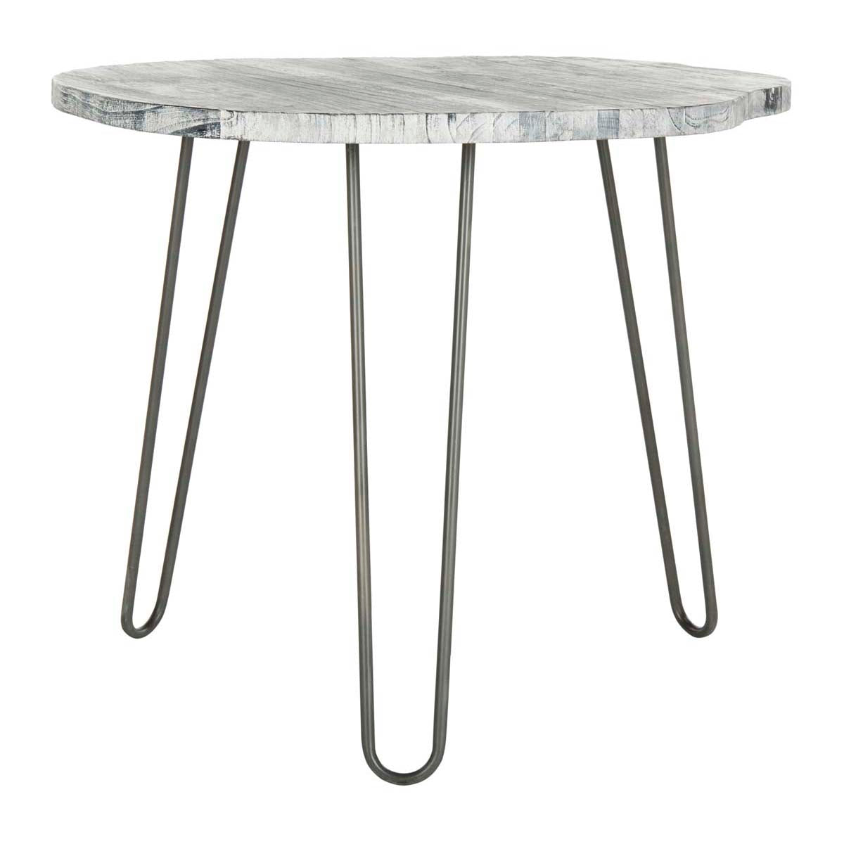 Safavieh Mindy Wood Top Dining Table , DTB6500 - Grey/White Wash