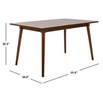 Safavieh Tia Rectangle Dining Table , DTB9201 - Walnut