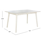 Safavieh Tia Rectangle Dining Table , DTB9201 - Antique White