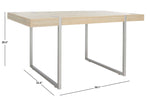 Safavieh Cael Dining Table , DTB9300 - Sand / Silver