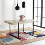 Safavieh Cael Dining Table , DTB9300 - Sand / Black